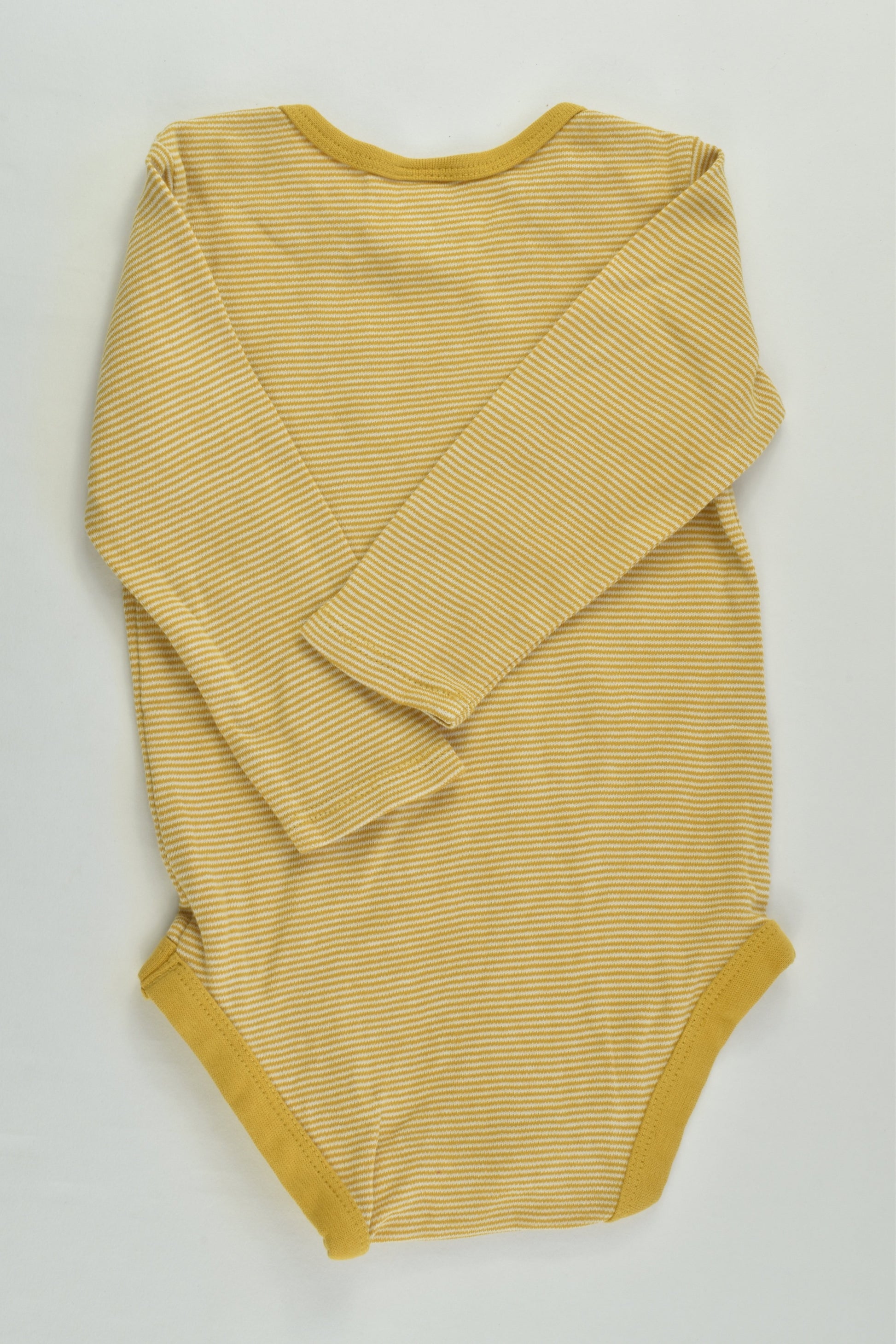 Target Size 0 (6-12 months) Mustard Stripes Bodysuit