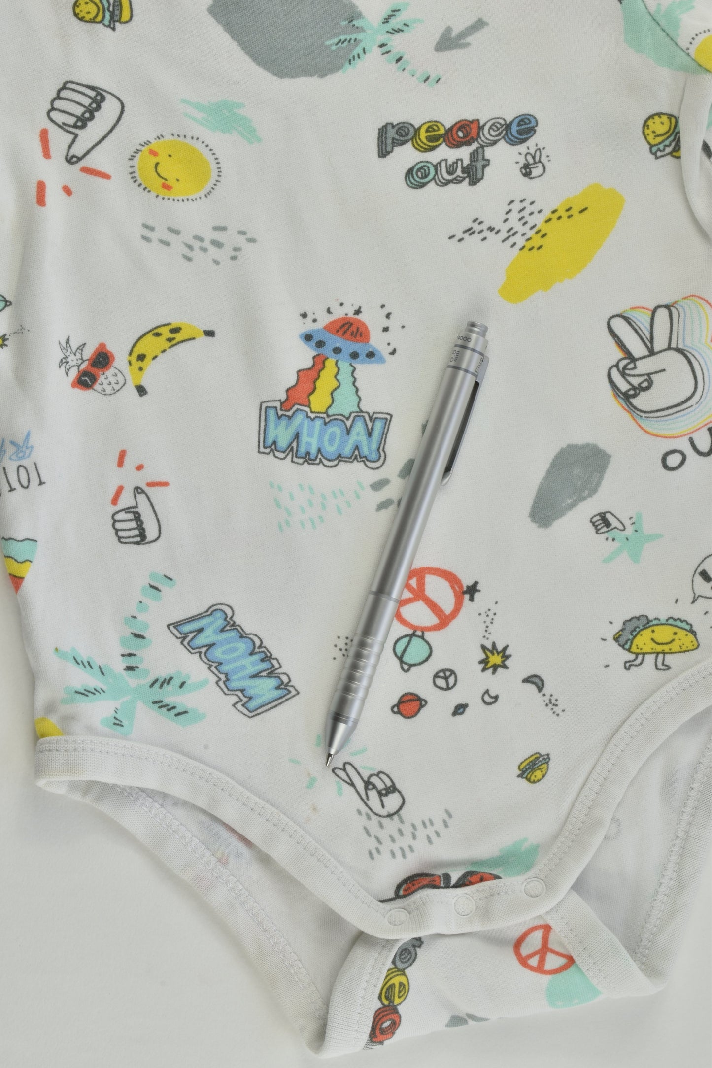 Target Size 0 (6-12 months) 'Peace Out, Totally Rad' Bodysuit