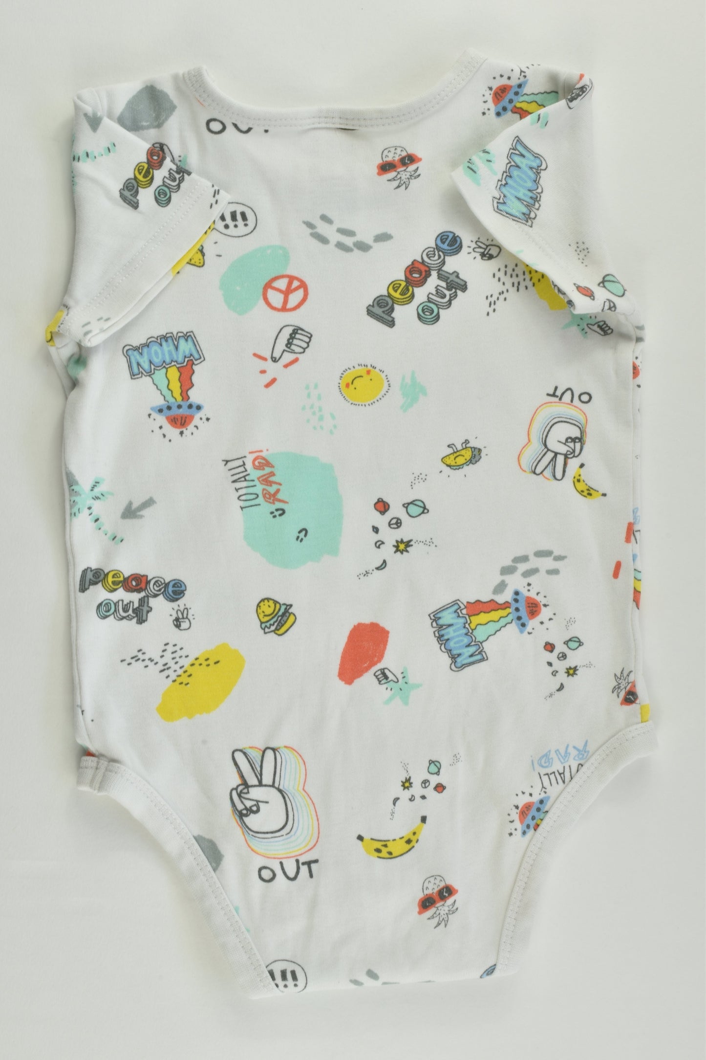Target Size 0 (6-12 months) 'Peace Out, Totally Rad' Bodysuit
