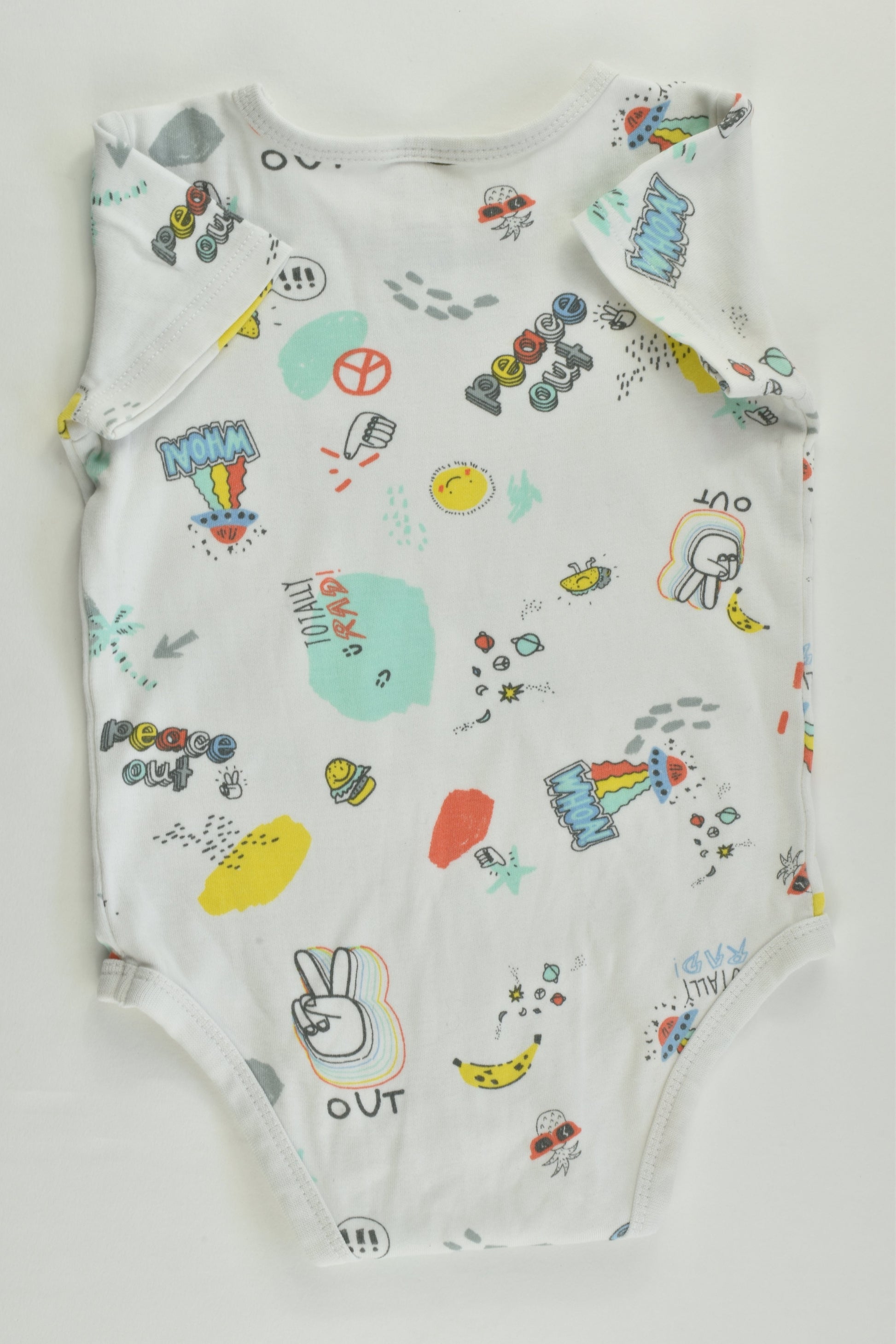 Target Size 0 (6-12 months) 'Peace Out, Totally Rad' Bodysuit