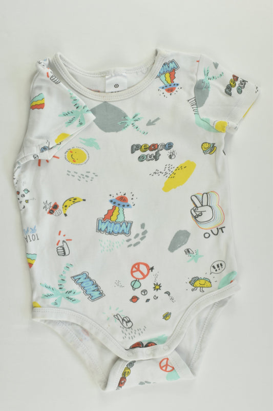 Target Size 0 (6-12 months) 'Peace Out, Totally Rad' Bodysuit