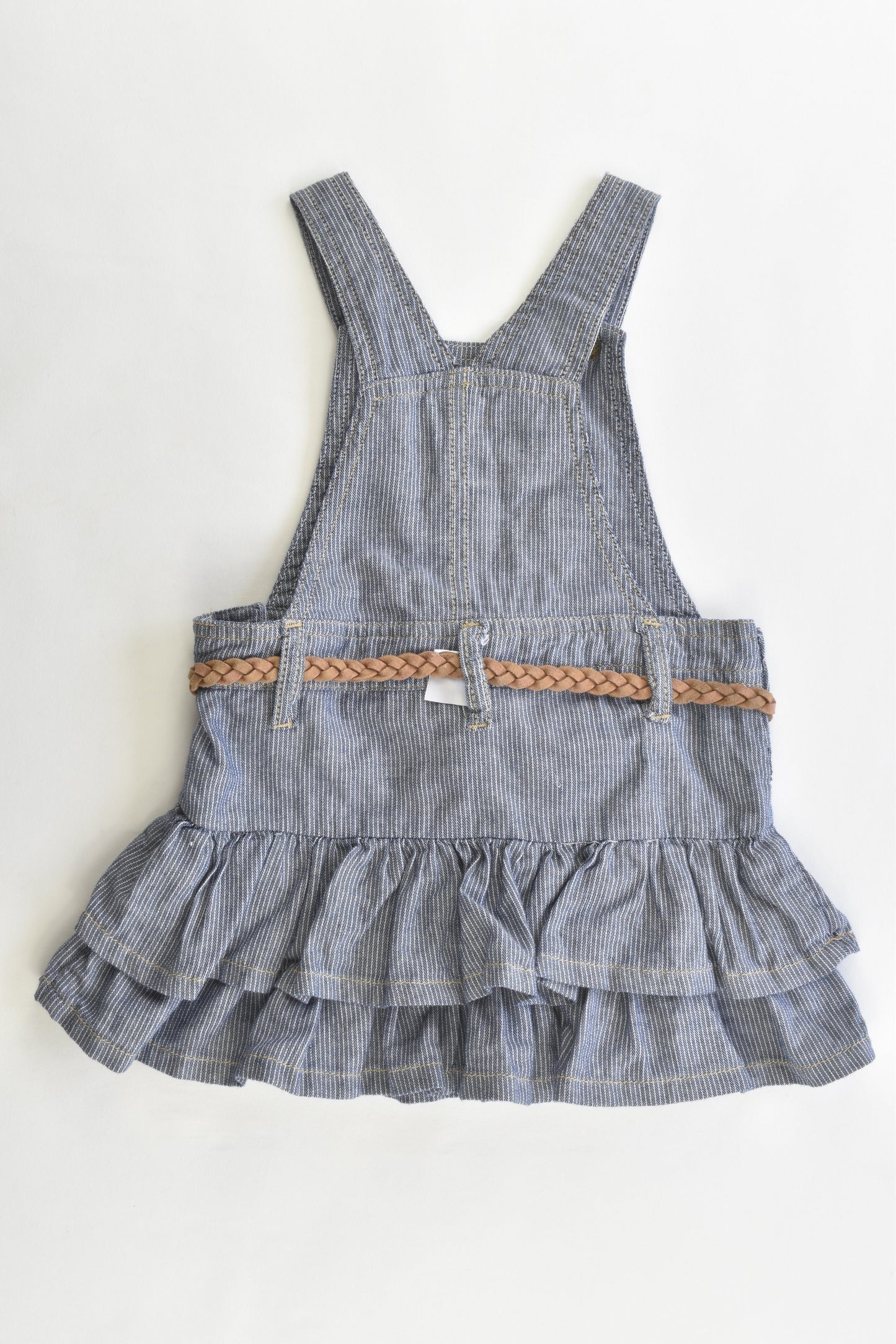 Target Size 0 (6-12 months) Striped Denim-like Dress
