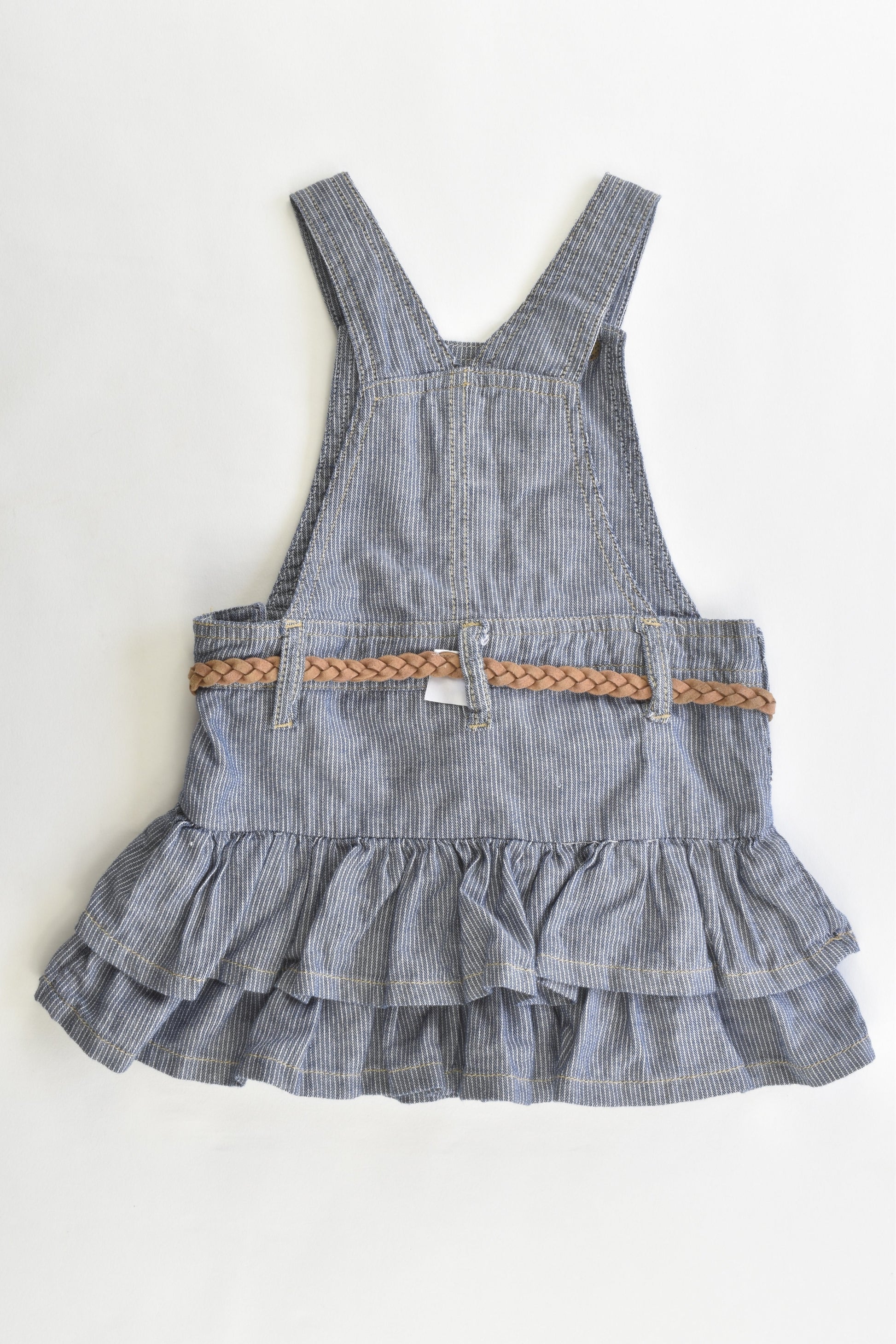 Target Size 0 (6-12 months) Striped Denim-like Dress