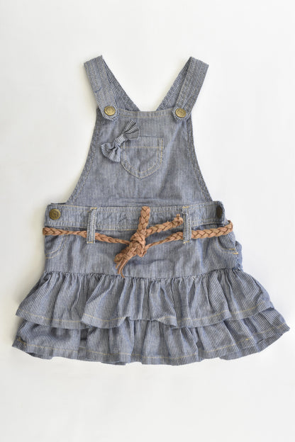 Target Size 0 (6-12 months) Striped Denim-like Dress