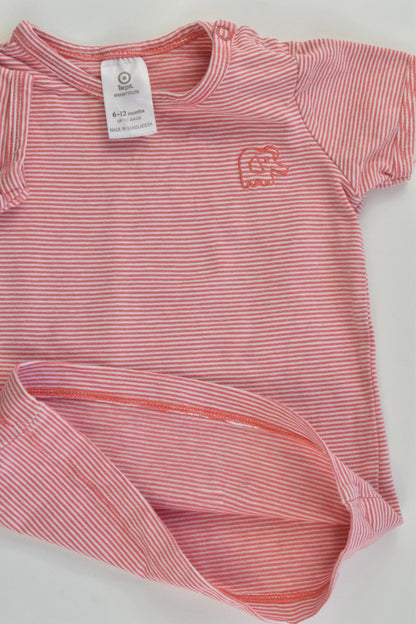 Target Size 0 (6-12 months) Striped Elephant T-shirt