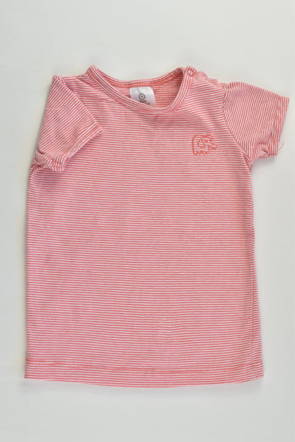 Target Size 0 (6-12 months) Striped Elephant T-shirt