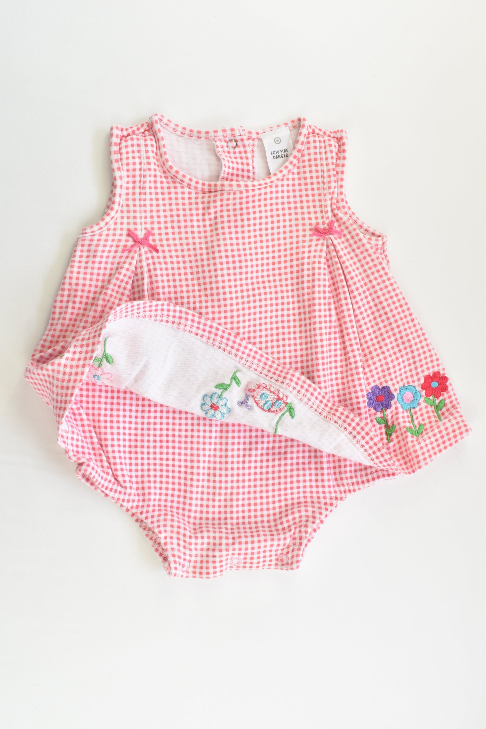 Target Size 0 Ladybug and Flowers Dress with bodysuit Underneath