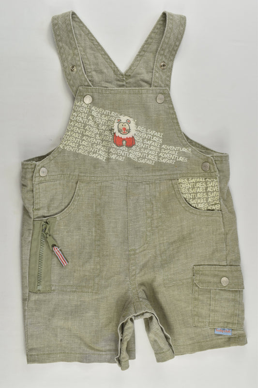 Target Size 0 Linen/Cotton Lion Short Overalls