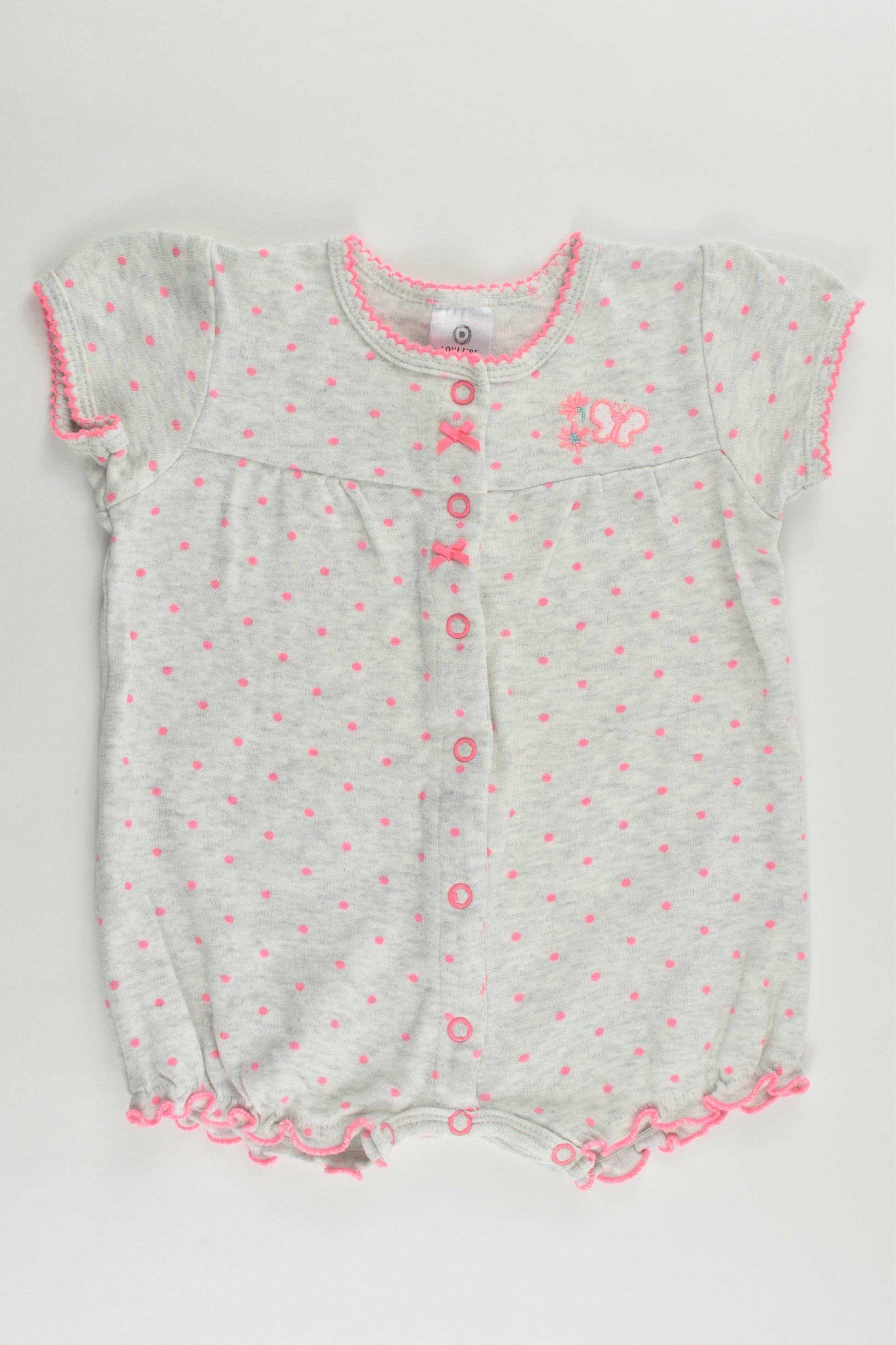 Target Size 00 (3-6 months) Buttefly at the Back Short Romper