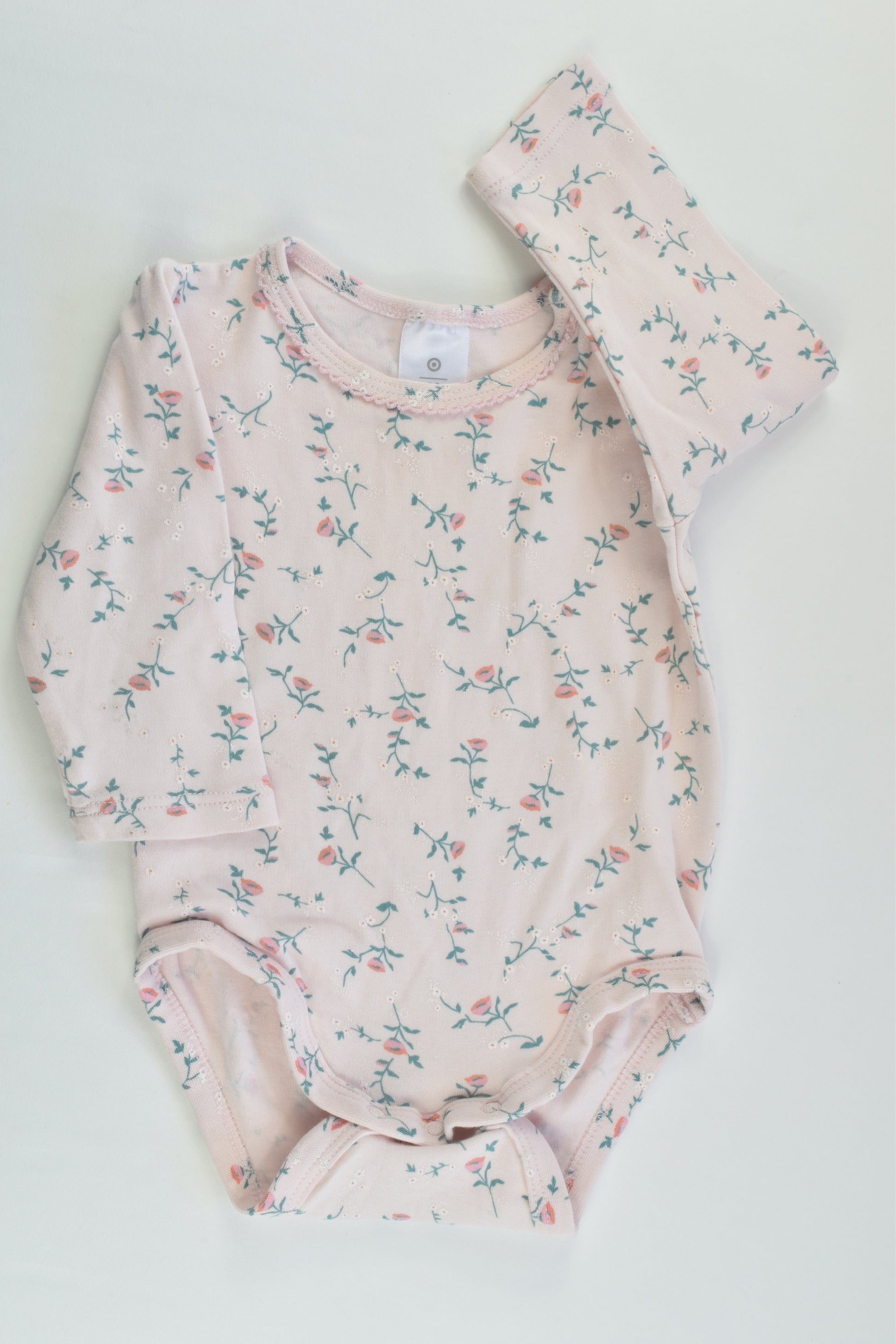 Target Size 00 (3-6 months) Floral Bodysuit