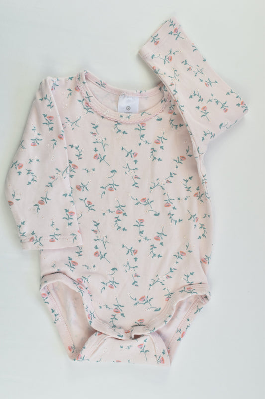 Target Size 00 (3-6 months) Floral Bodysuit