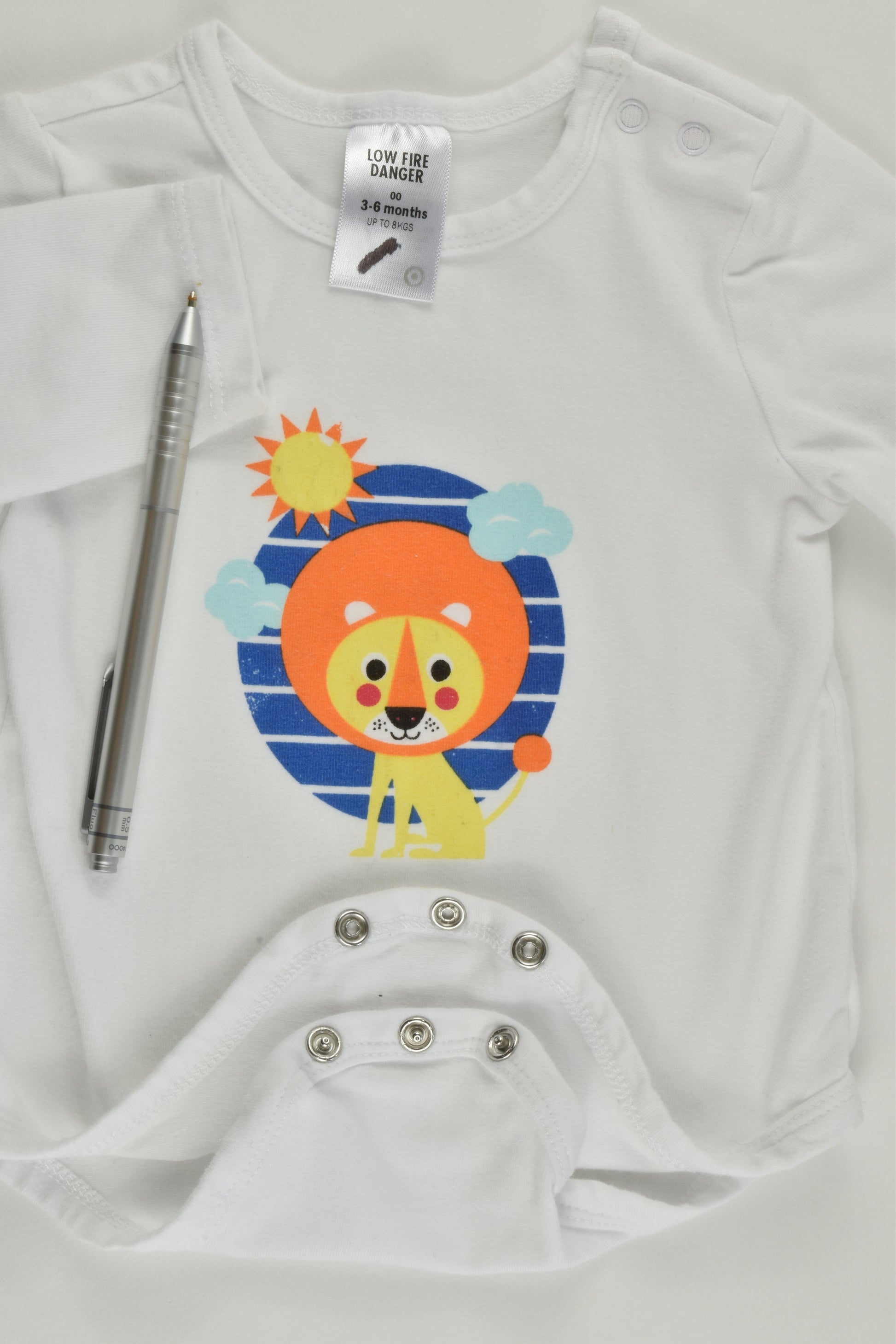 Target Size 00 (3-6 months) Lion Bodysuit
