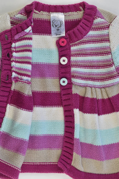 Target Size 00 (3-6 months) Striped Knitted Cardigan