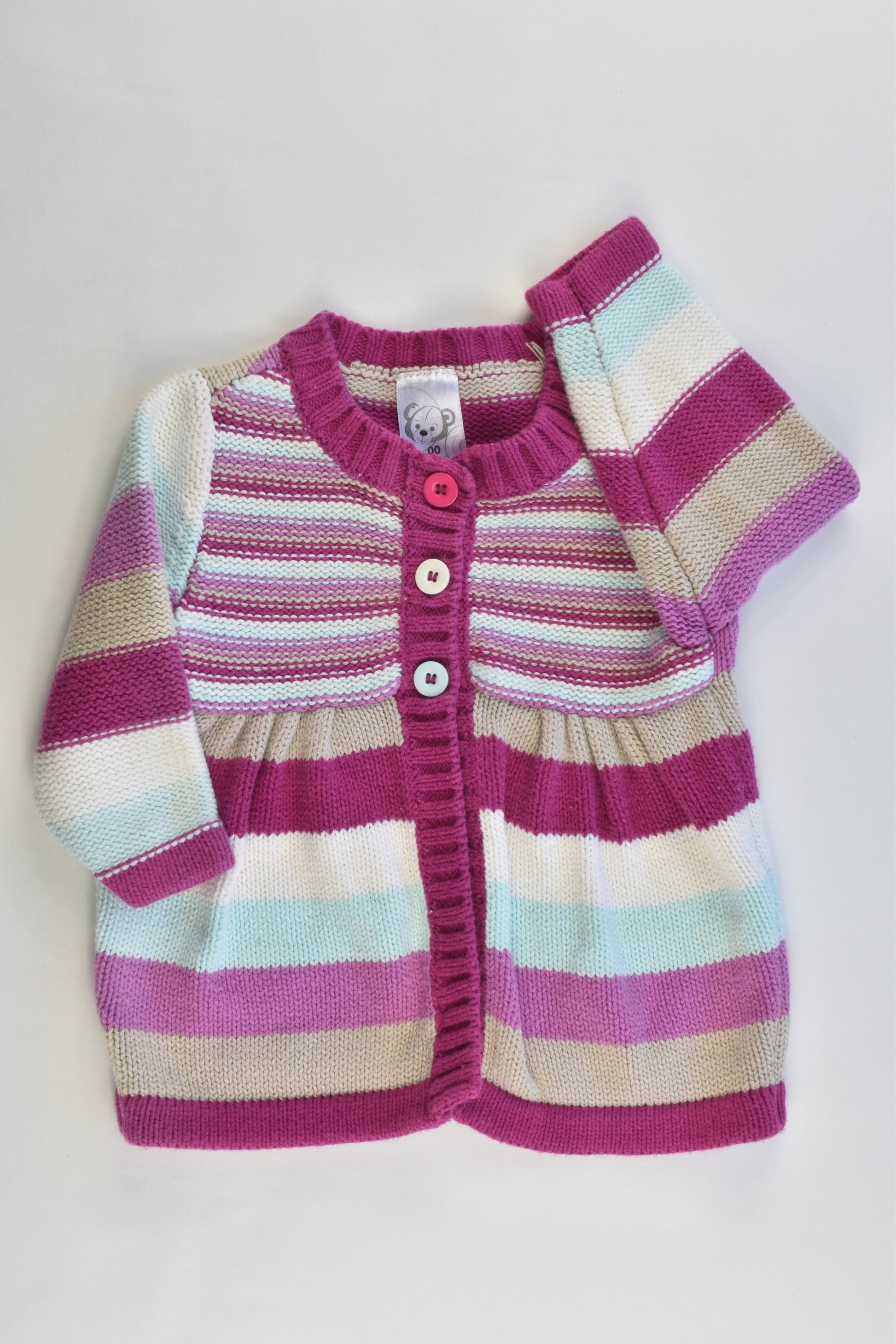 Target Size 00 (3-6 months) Striped Knitted Cardigan