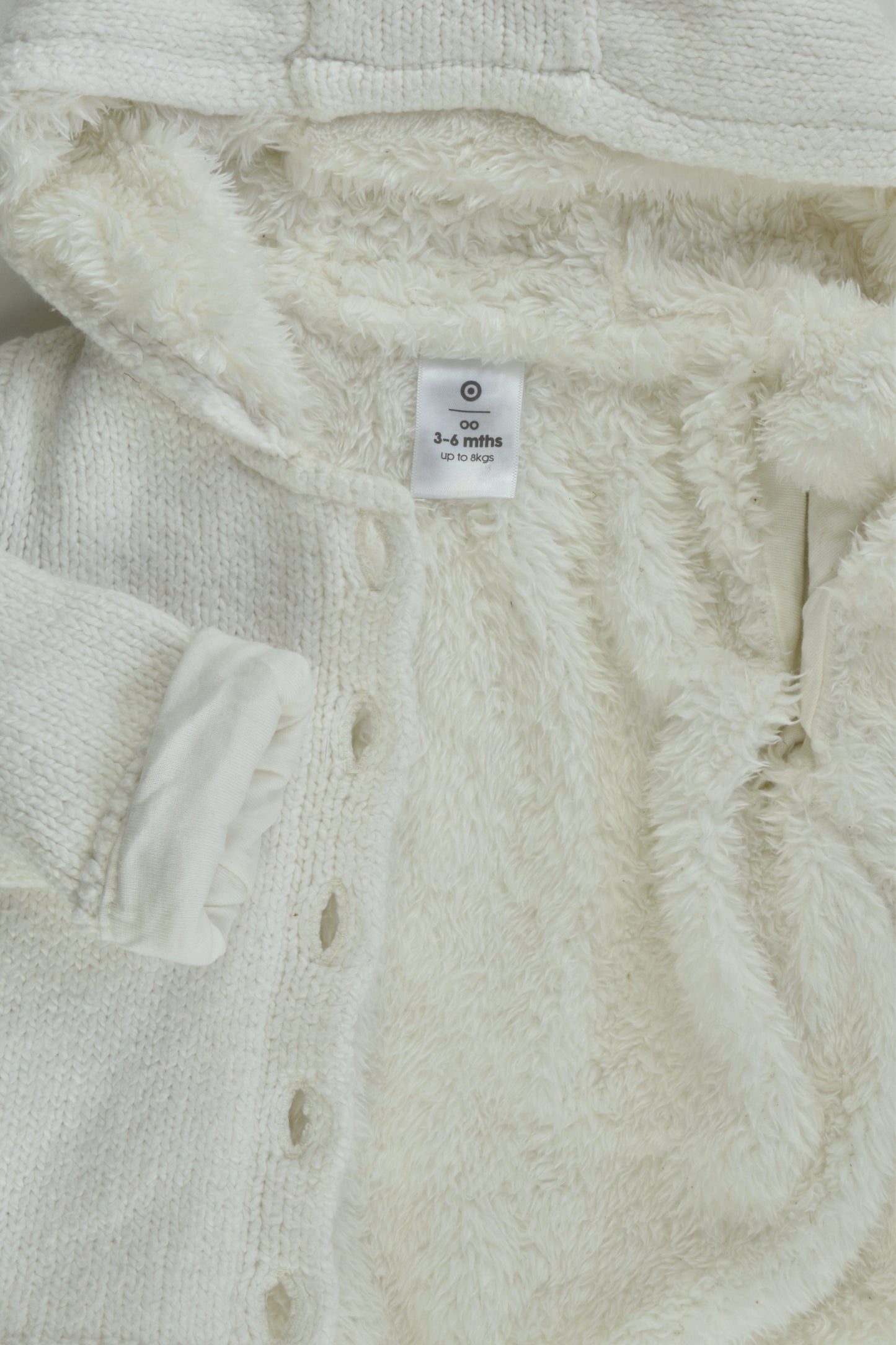 Target Size 00 (3-6 months) Warm Knitted Hooded Jumper