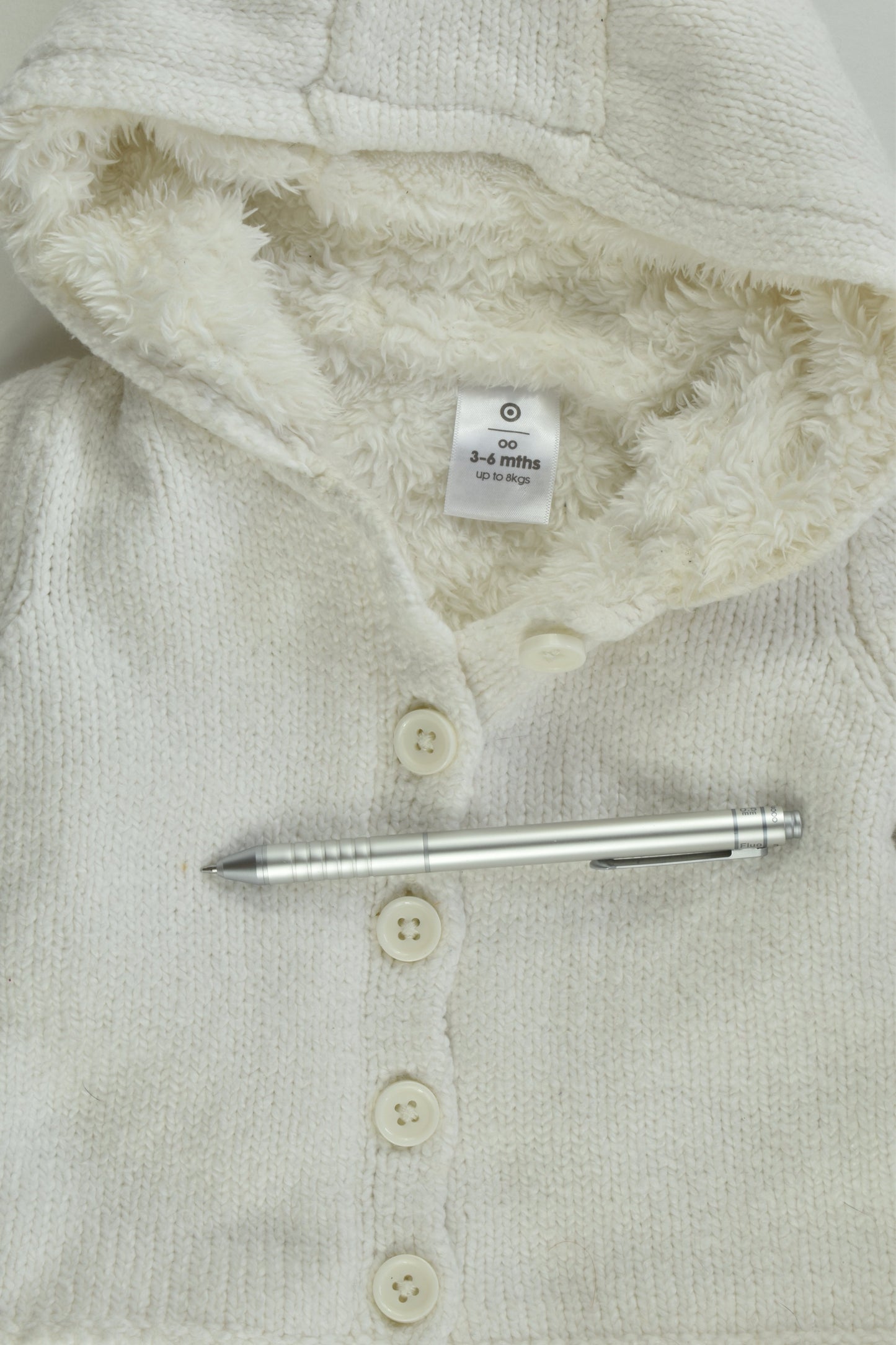 Target Size 00 (3-6 months) Warm Knitted Hooded Jumper