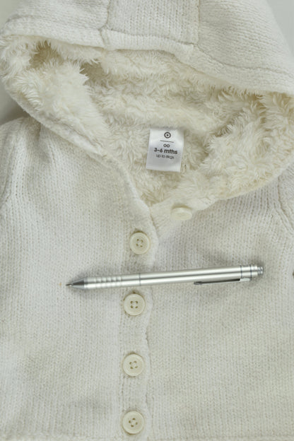 Target Size 00 (3-6 months) Warm Knitted Hooded Jumper