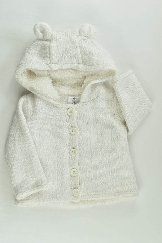 Target Size 00 (3-6 months) Warm Knitted Hooded Jumper