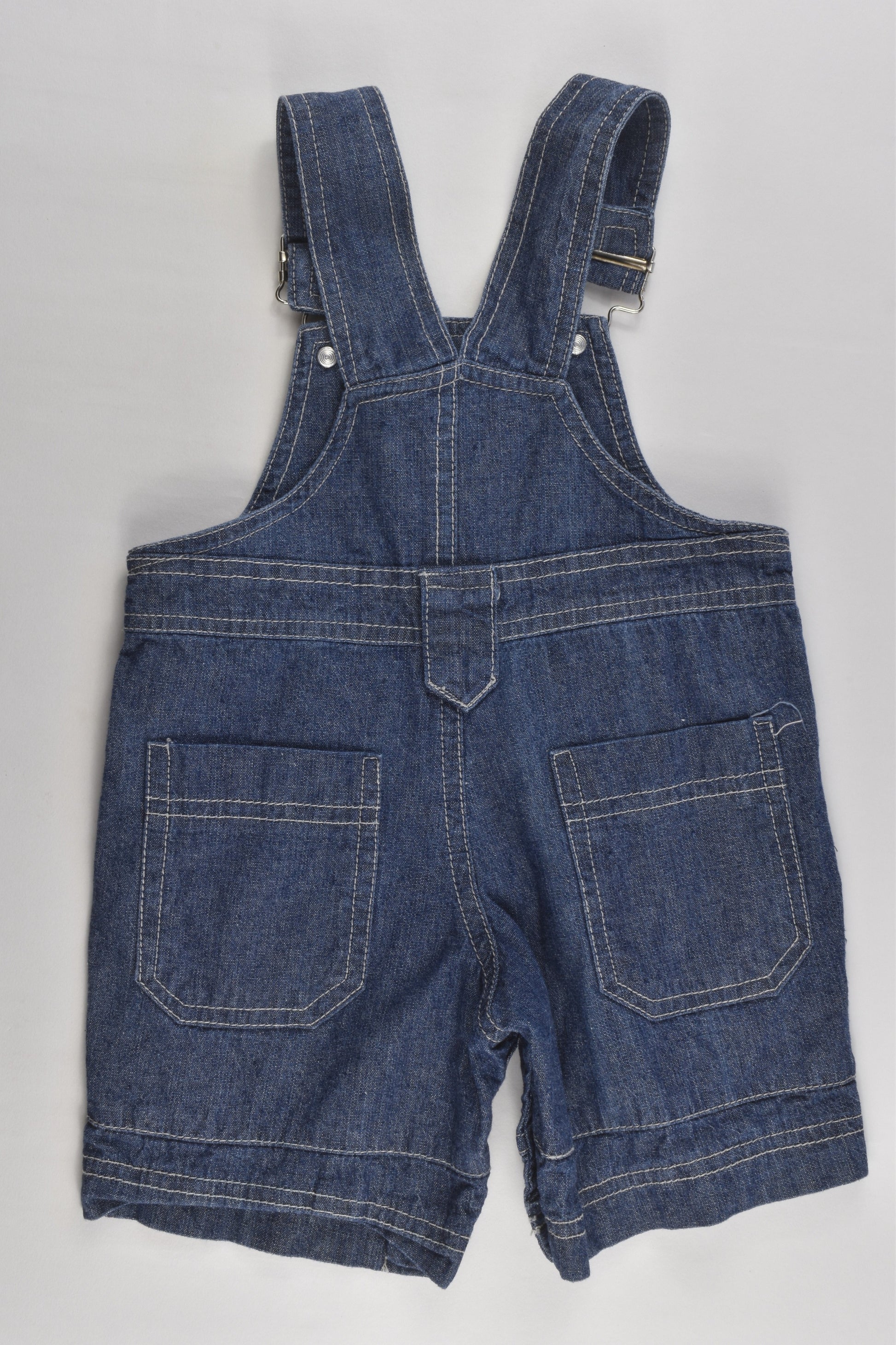 Target Size 00 'Happy Travels and Wild Adventures' Short Denim Overalls