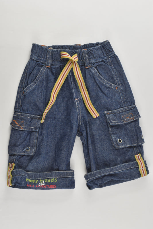 Target Size 00 'Happy Travels and Wild Adventures' Vintage Denim Shorts