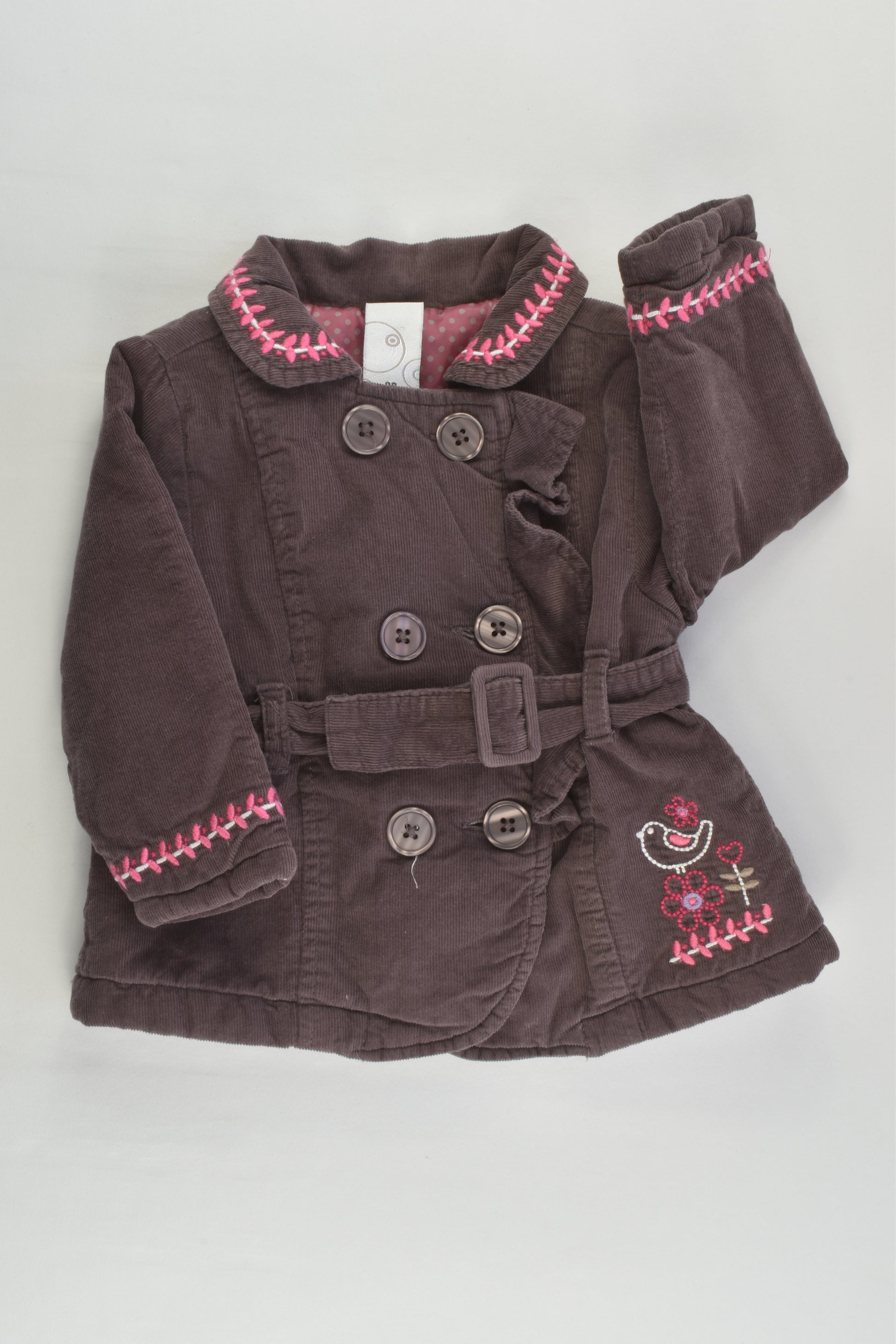 Target Size 00 Lined Padded Cord Jacket