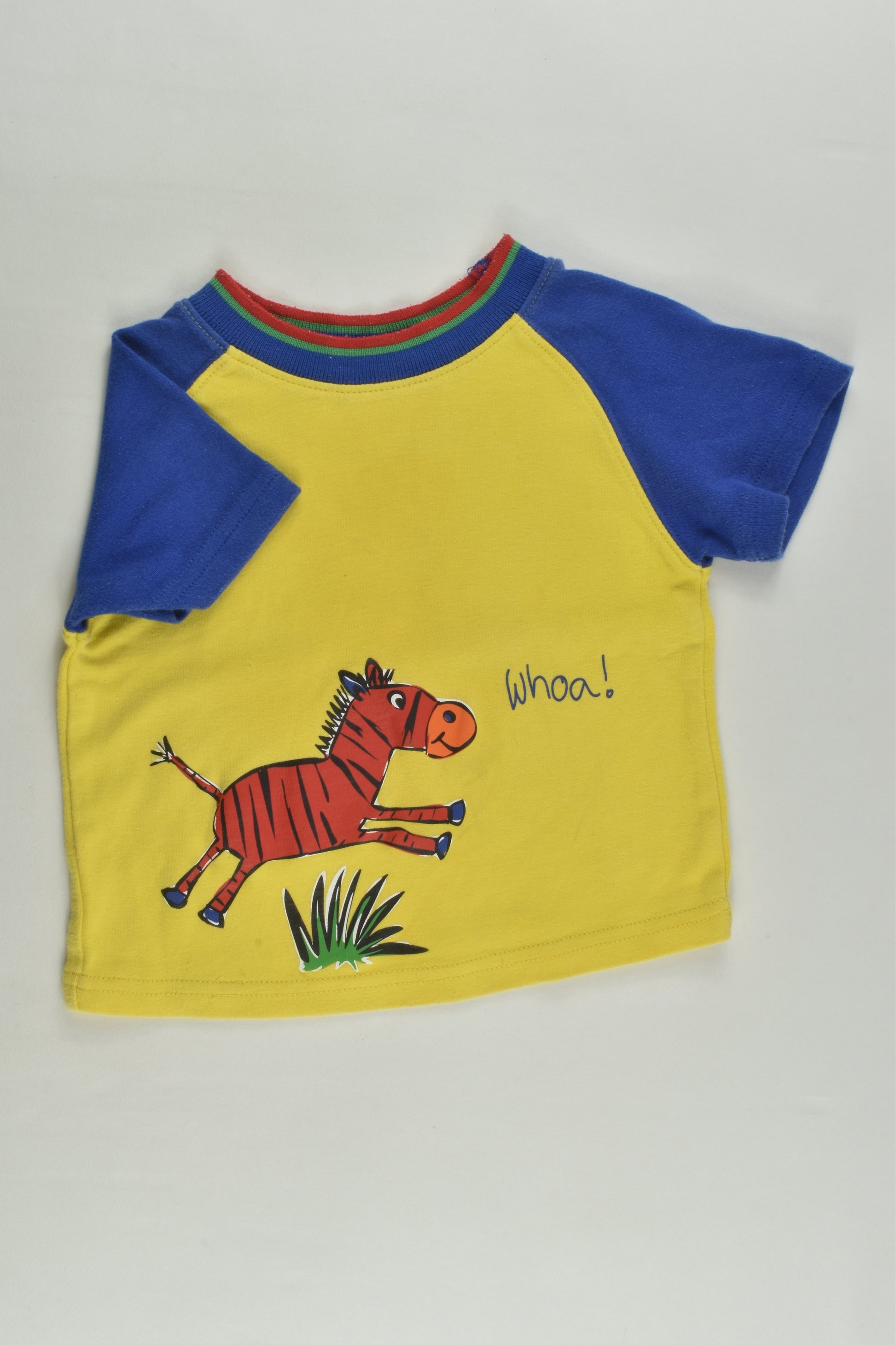 Target Size 00 Vintage Colourful Zebra T-shirt