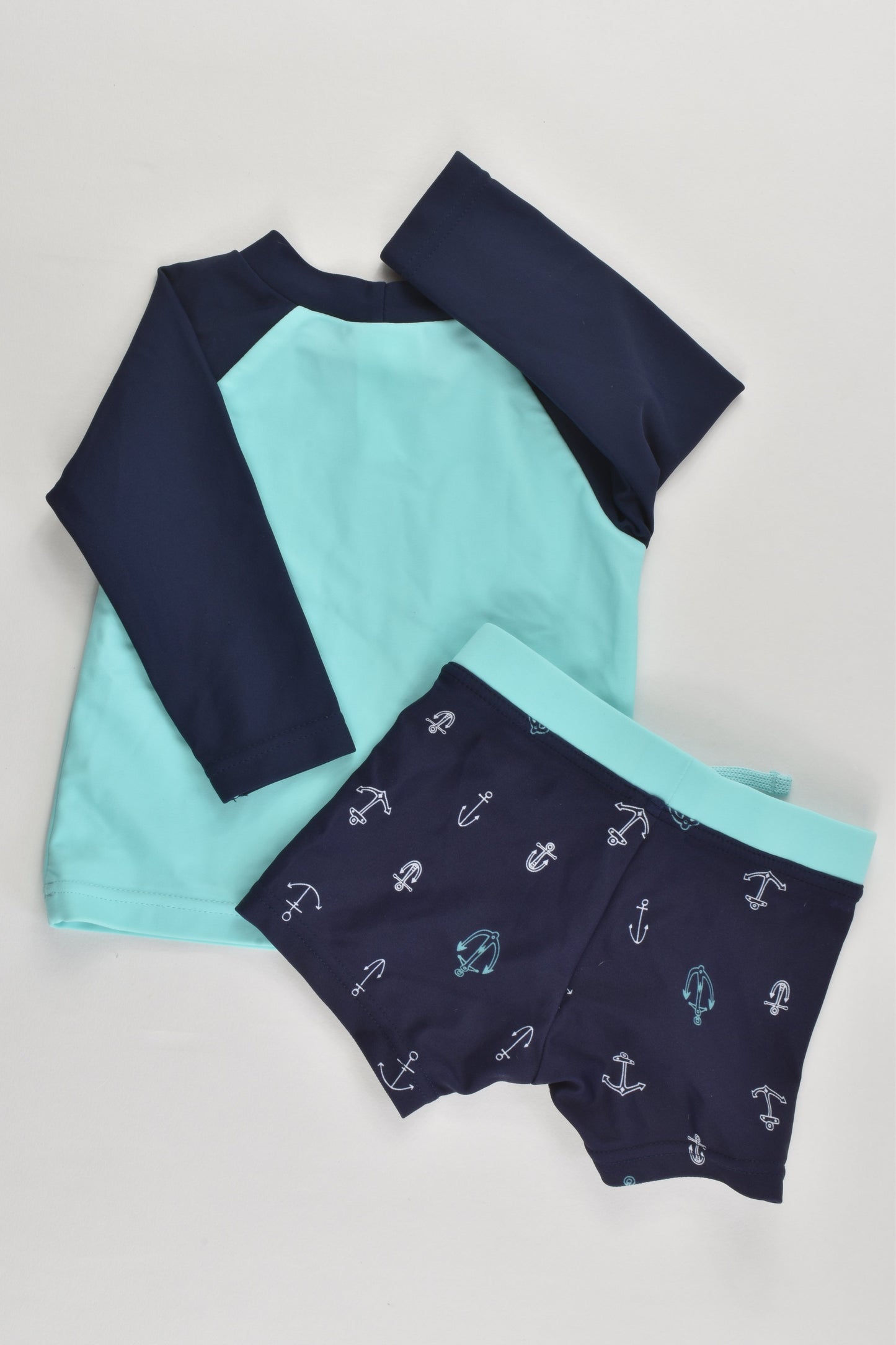 Target Size 000 (0-3 months) Anchor Rashie Top and Swim Pants