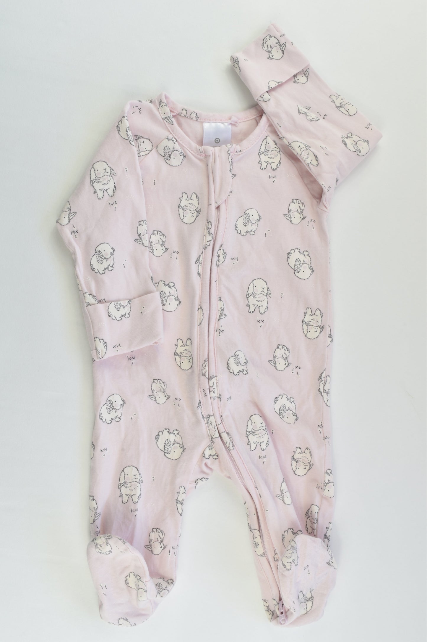 Target Size 000 (0-3 months) Bunnies Footed Romper