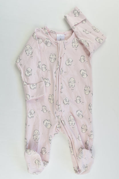 Target Size 000 (0-3 months) Bunnies Footed Romper