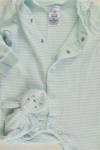 Target Size 000 (0-3 months) Bunny Footed Romper