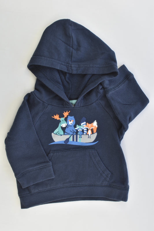 Target Size 000 (0-3 months) Forest Animals Hooded Jumper