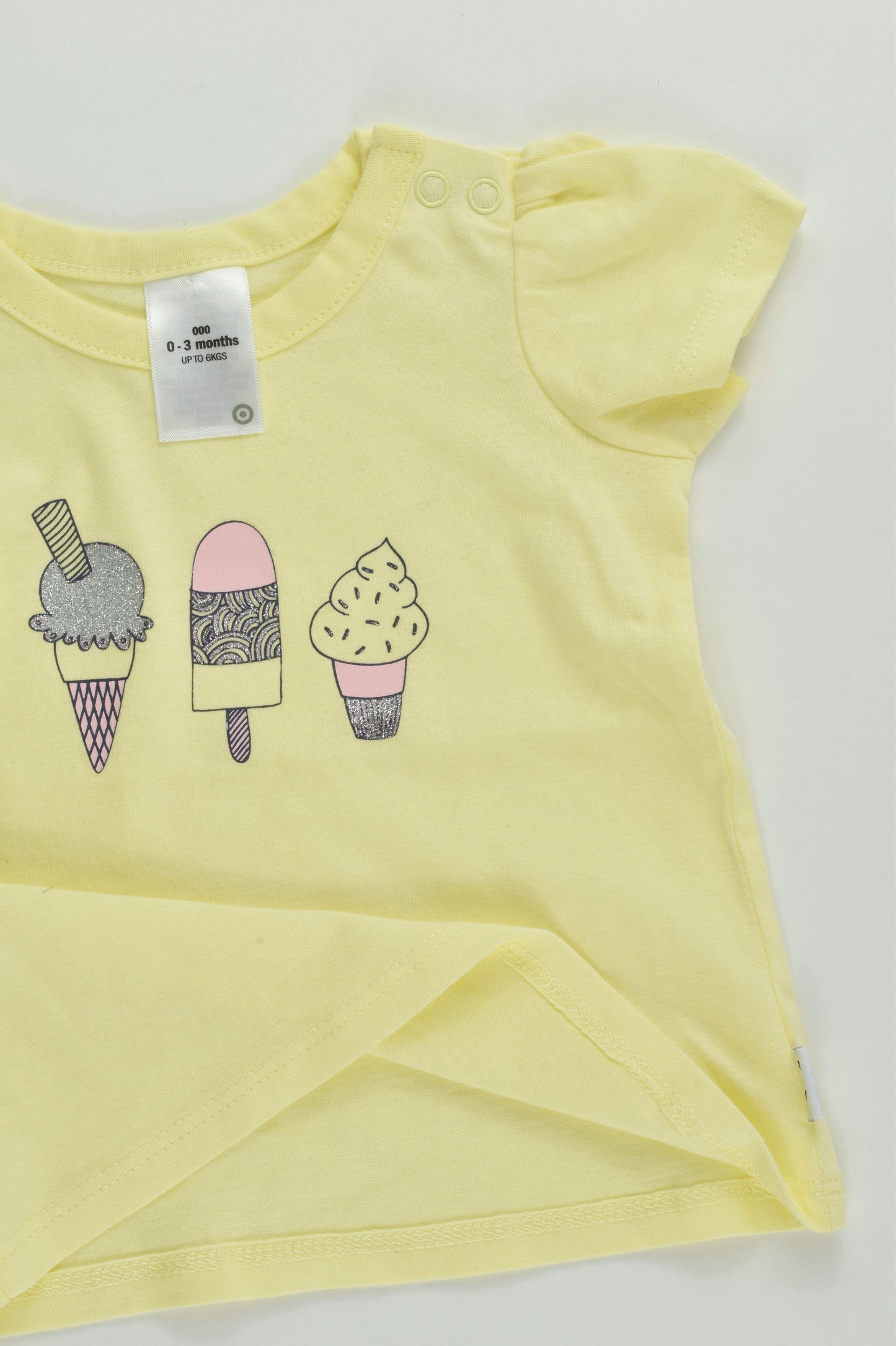 Target Size 000 (0-3 months) Ice Cream T-shirt