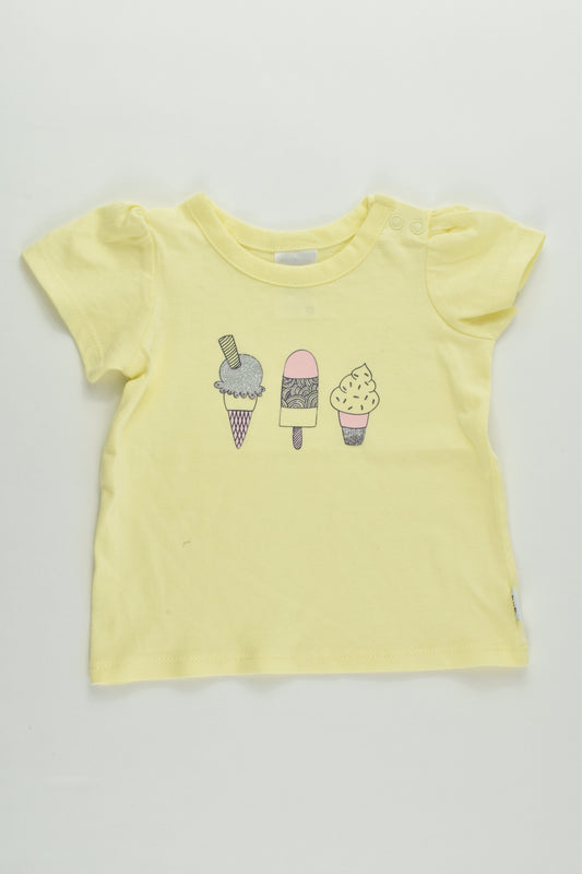 Target Size 000 (0-3 months) Ice Cream T-shirt