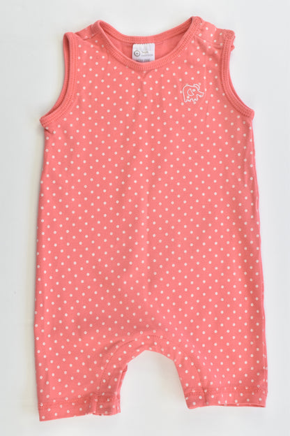 Target Size 000 (0-3 months) Polka Dots and Elephant Short Romper