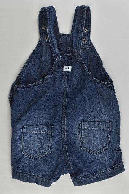Target Size 000 (0-3 months) Short Denim Overalls