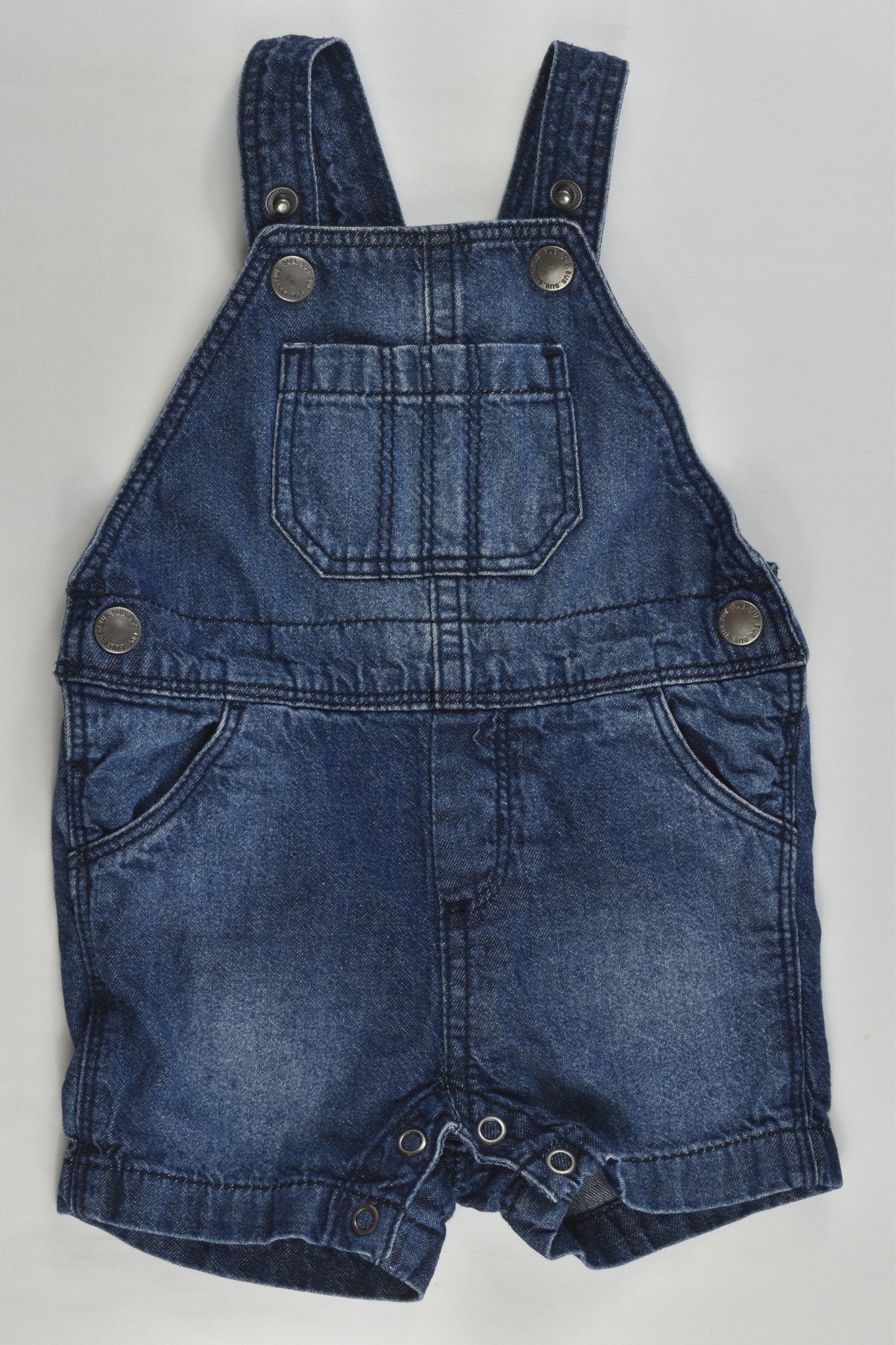 Target Size 000 (0-3 months) Short Denim Overalls