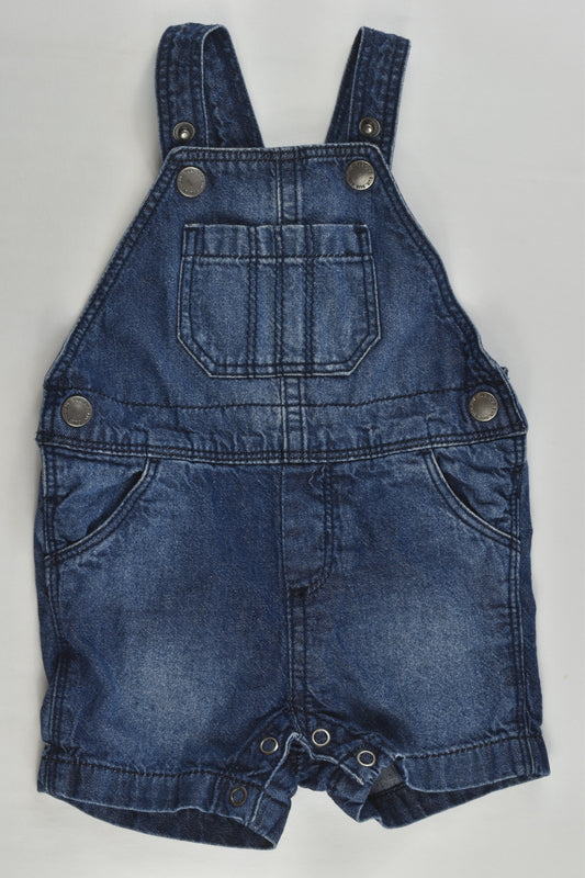 Target Size 000 (0-3 months) Short Denim Overalls