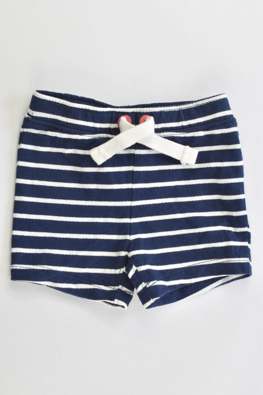 Target Size 000 (0-3 months) Striped Shorts