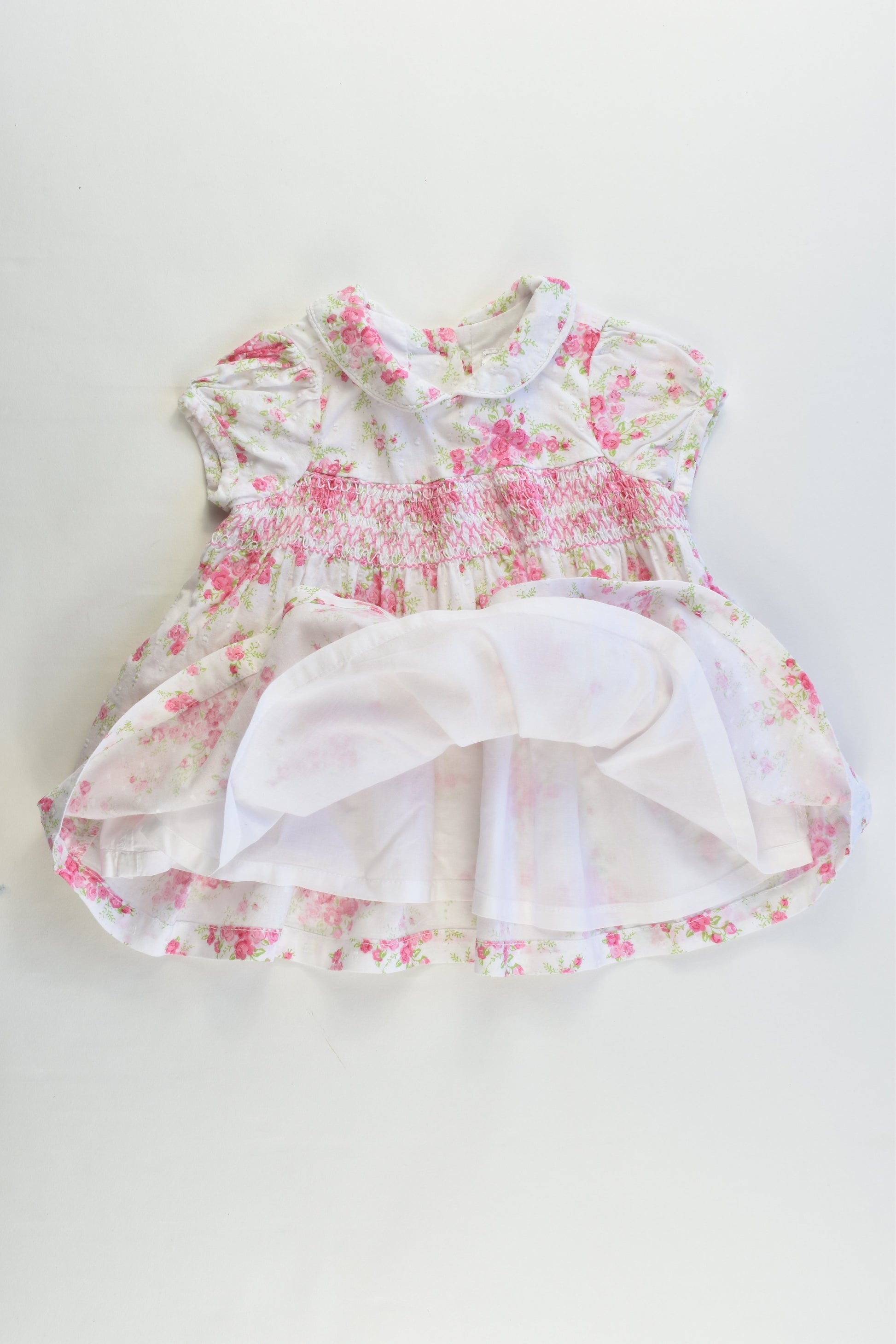 Target Size 000 Lined Smocked Floral Dress