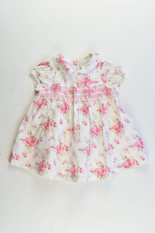 Target Size 000 Lined Smocked Floral Dress