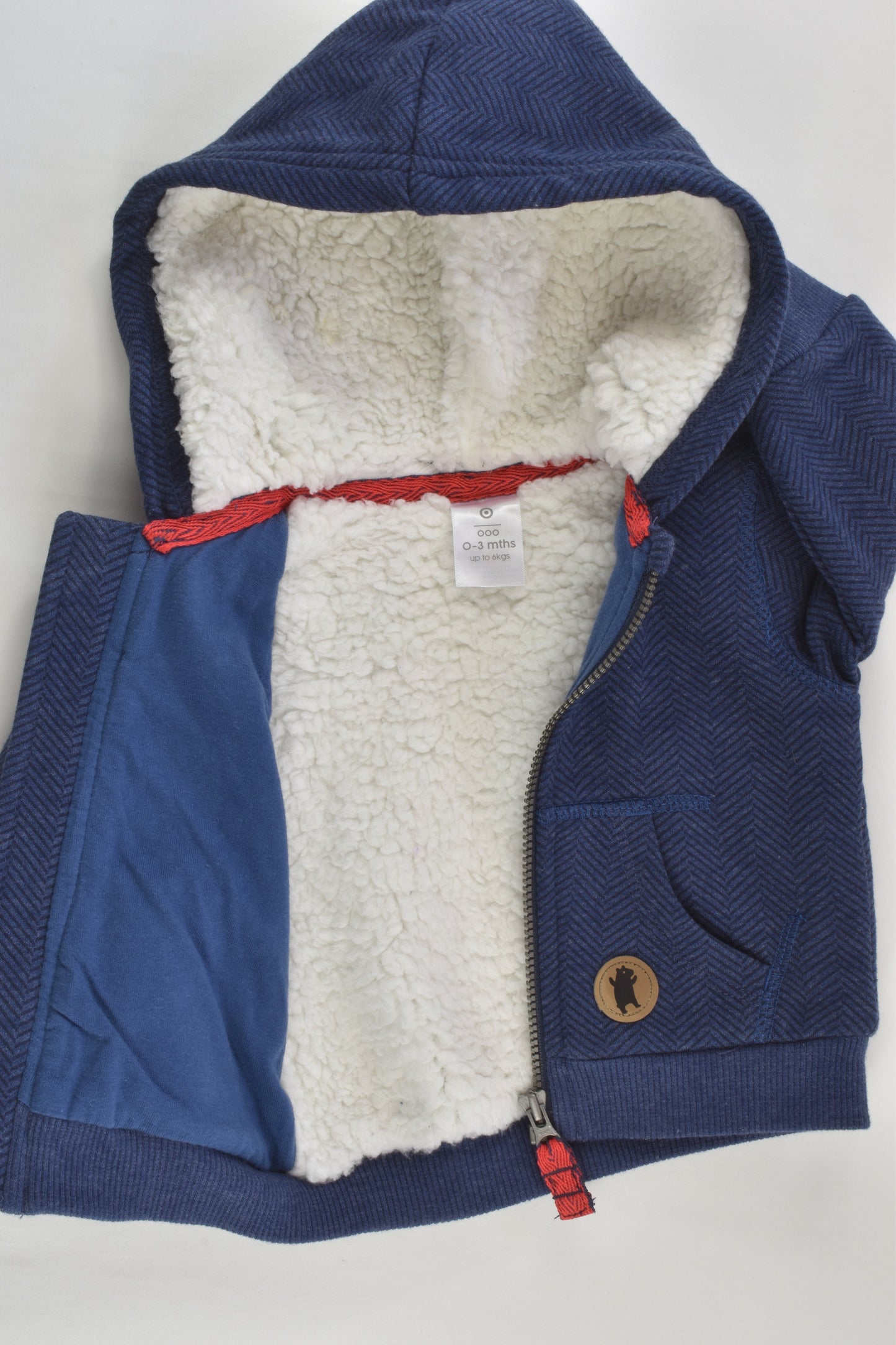 Target Size 000 Warm Hooded Zip Jumper