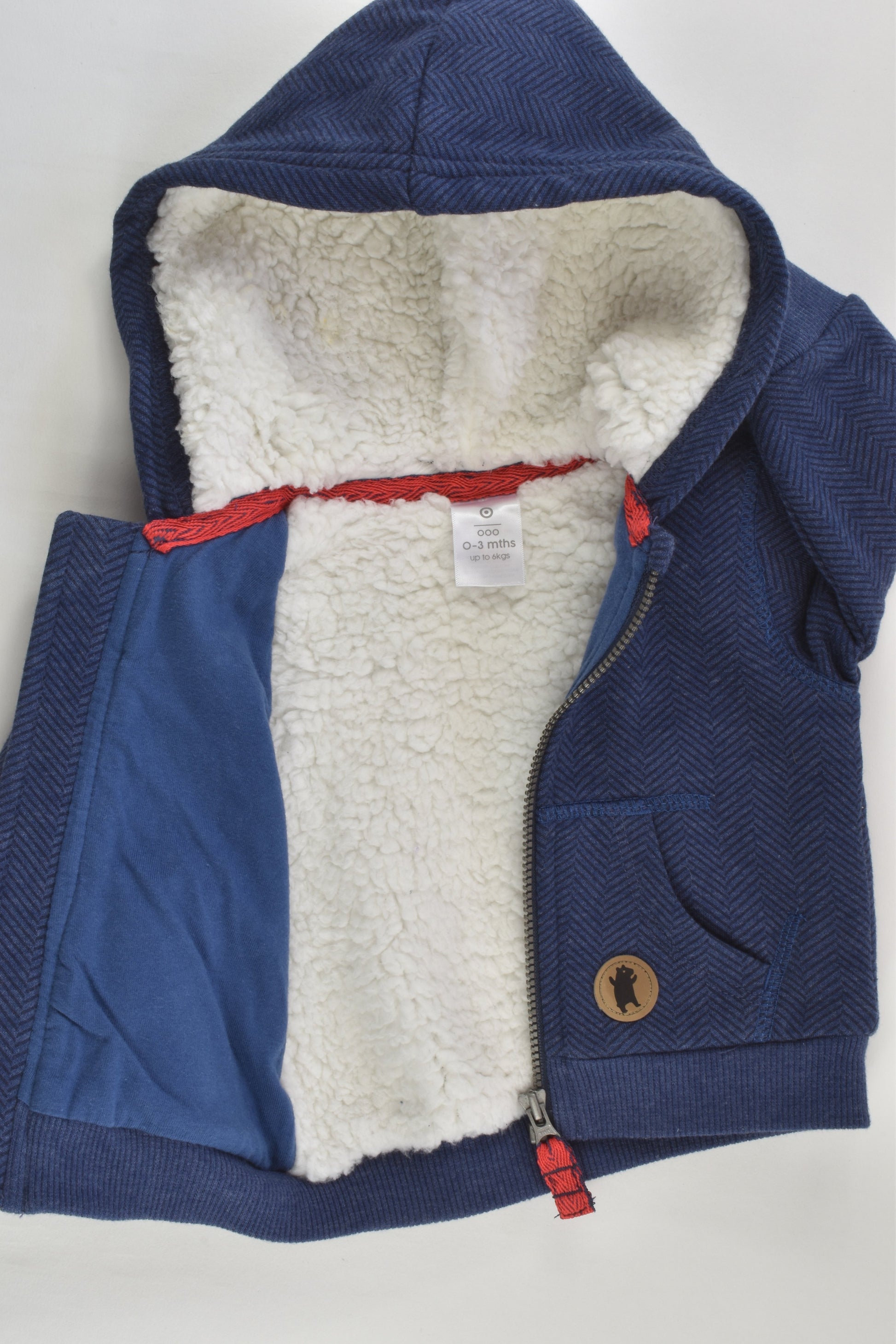 Target Size 000 Warm Hooded Zip Jumper