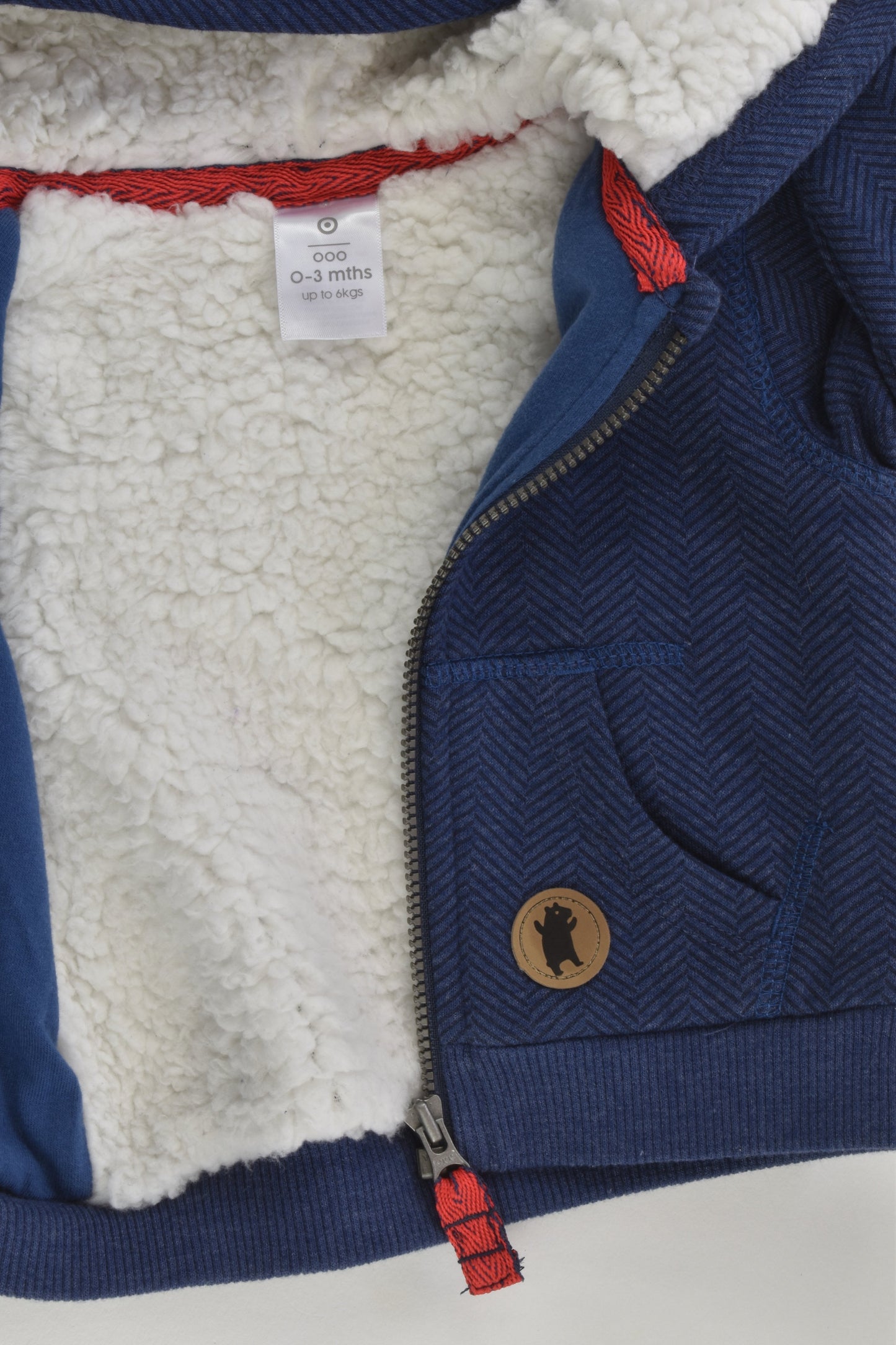 Target Size 000 Warm Hooded Zip Jumper