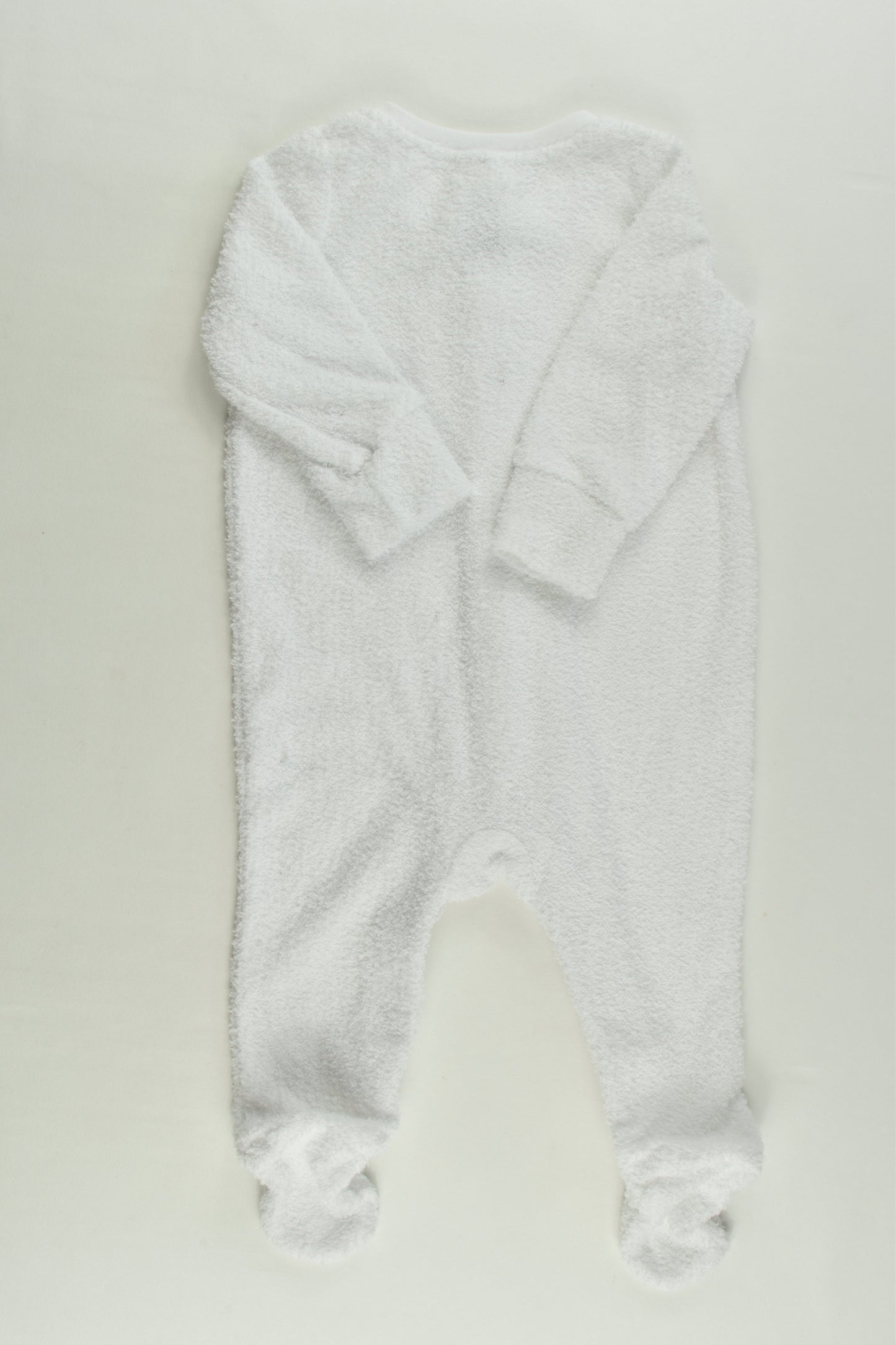 Target Size 000 White Footed Terry Romper