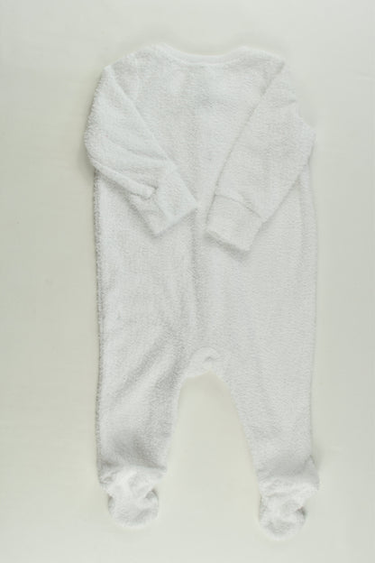 Target Size 000 White Footed Terry Romper