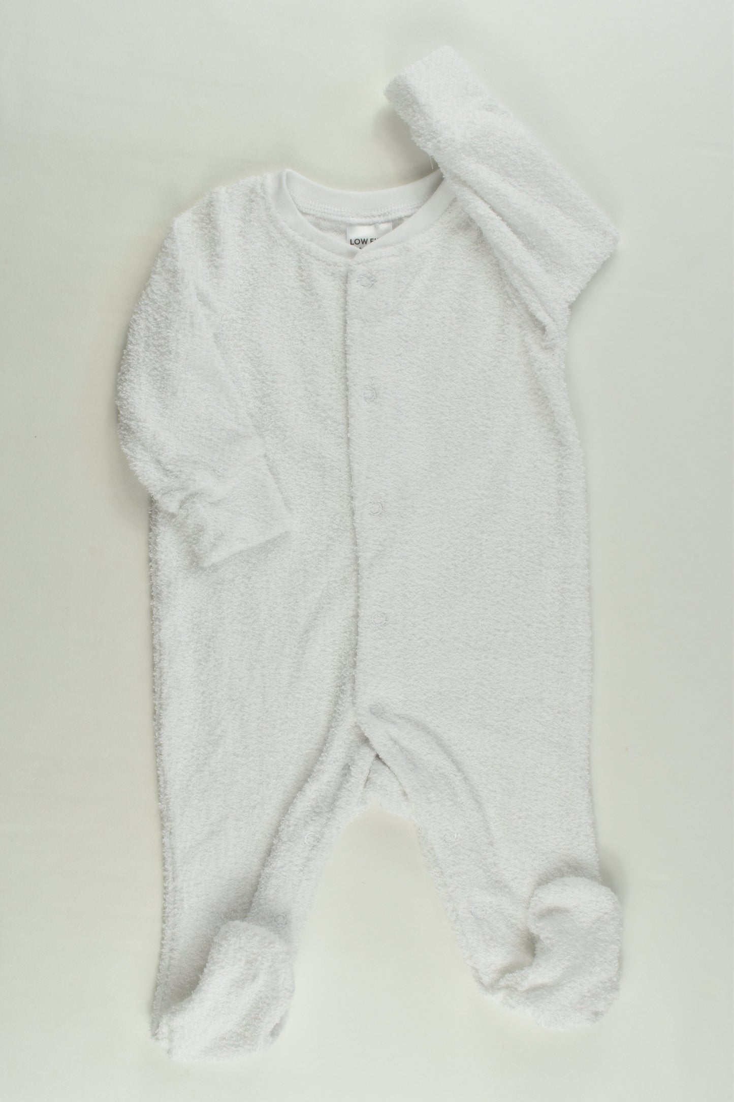 Target Size 000 White Footed Terry Romper