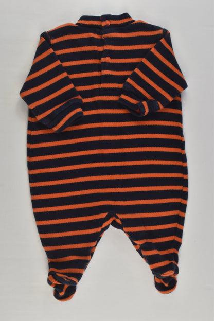 Target Size 0000 'Fly Little Aeroplane' Footed Romper