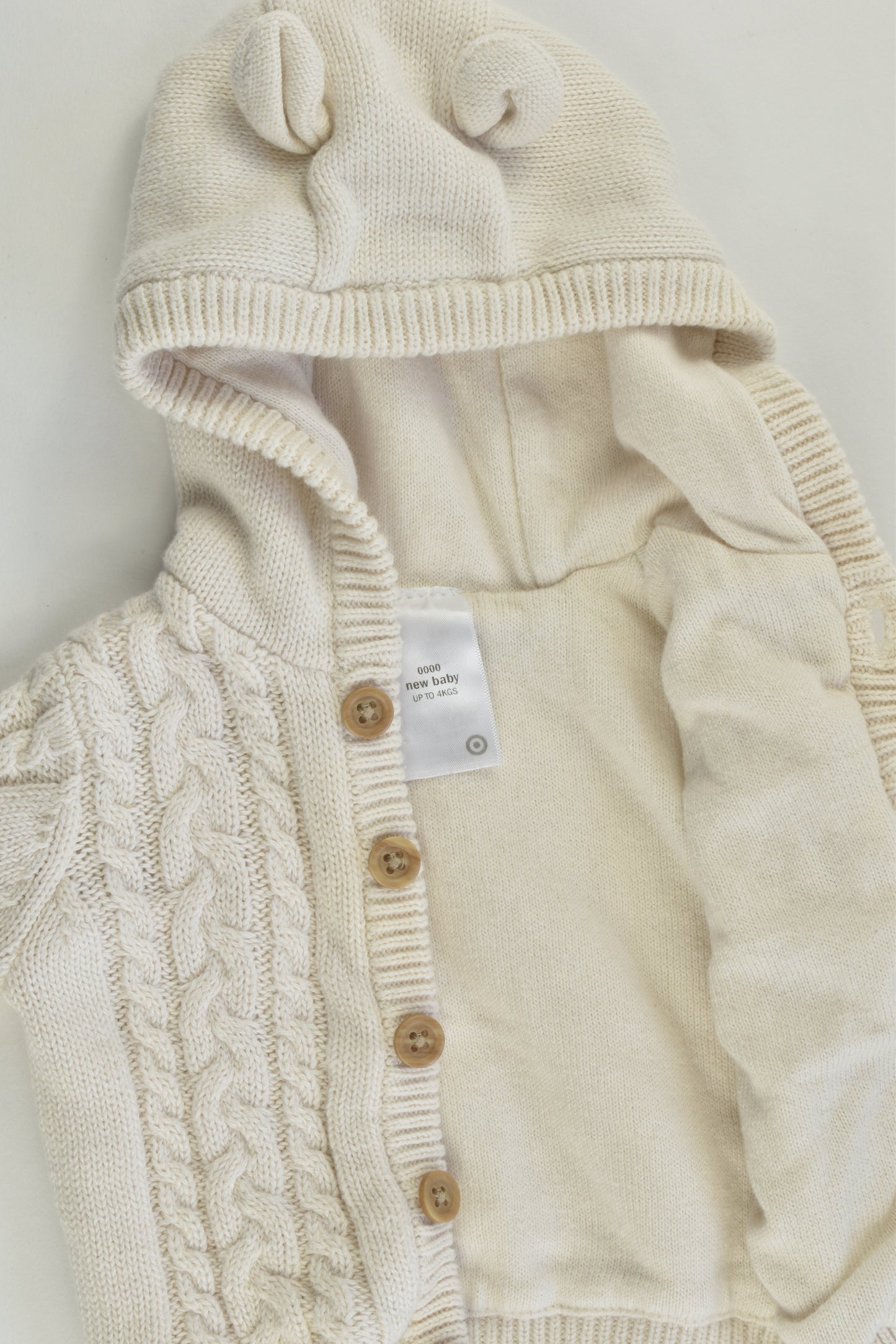Target Size 0000 Knitted Hooded Jumper