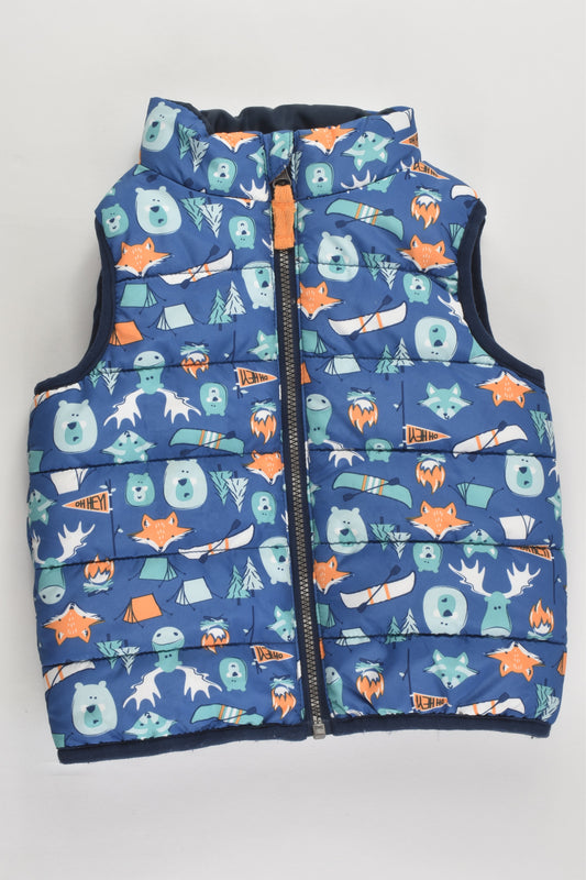 Target Size 1 (12-18 months) Animals, Tent and Canoe Puffer Vest