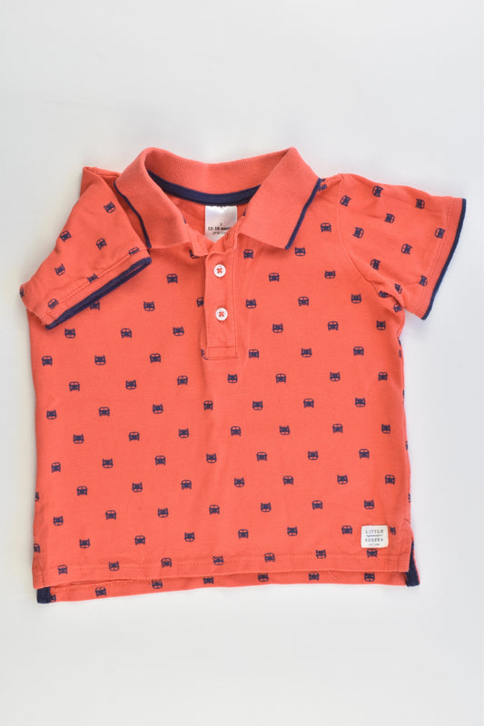 Target Size 1 (12-18 months) Cars Collared T-shirt
